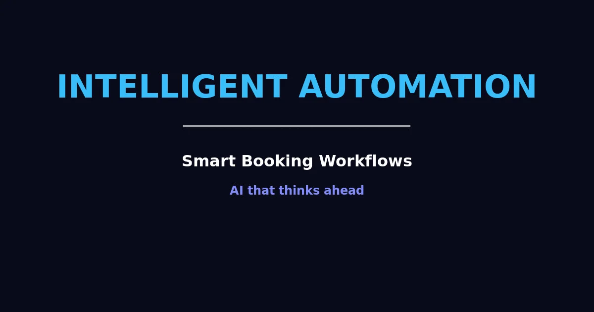 Intelligent Automation - Smart Booking Workflows