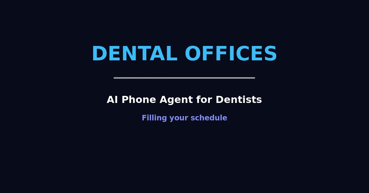 AI Phone Agent for Dental Offices