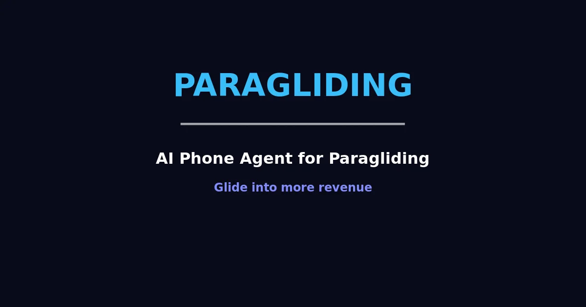 AI Phone Agent for Parasailing