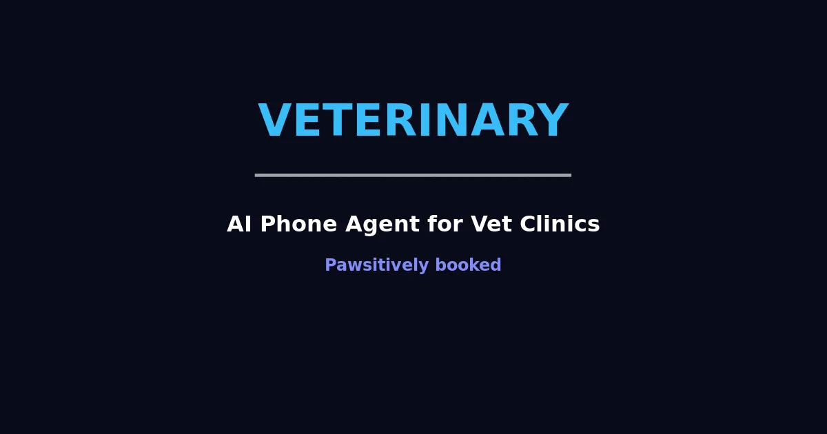 AI Phone Agent for Veterinary Clinics