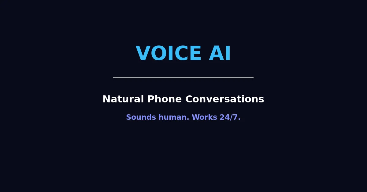 Voice AI - Natural Phone Conversations