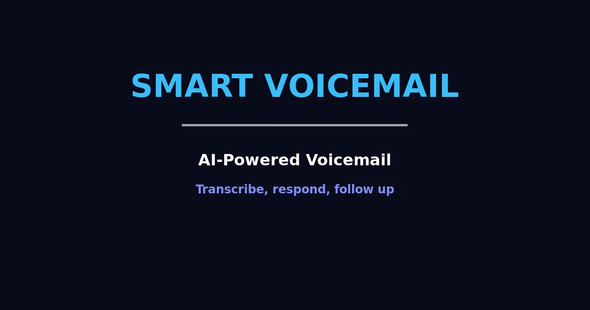 Smart Voicemail - AI Powered Voicemail
